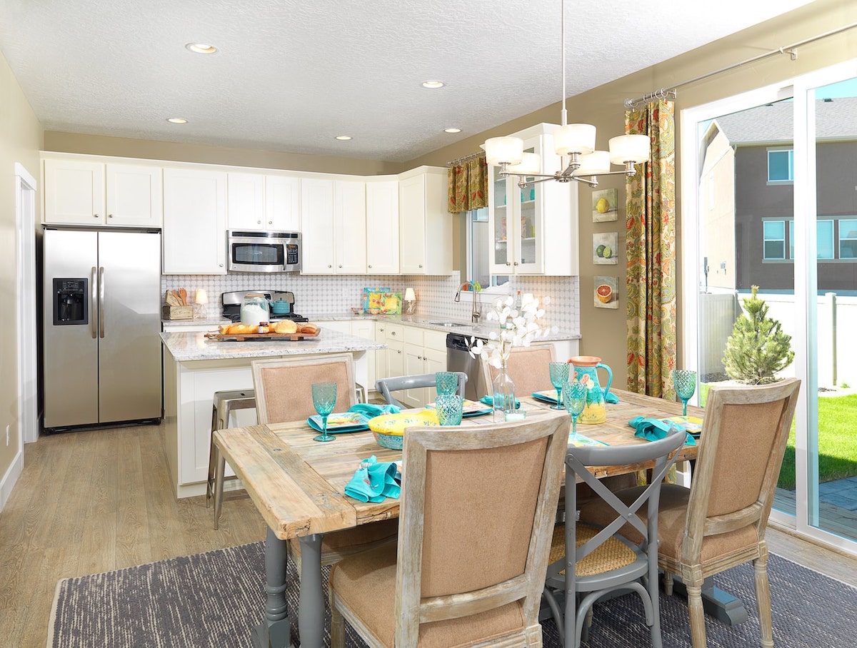 completed and furnished kitchen built by McArthur Homes