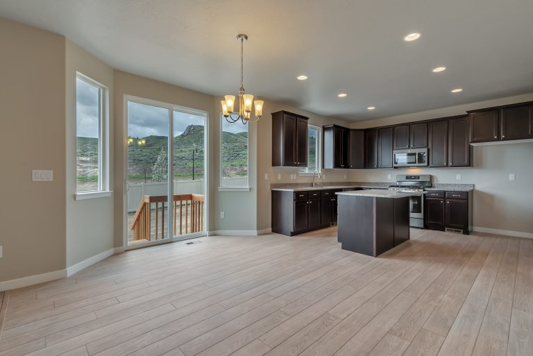 Kitchen in a new home from McArthur Homes.
