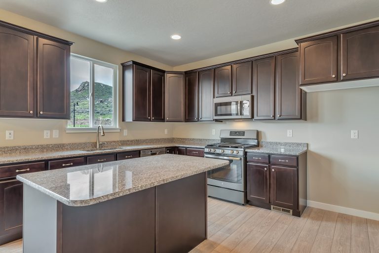 Kitchen in a new home from McArthur Homes.