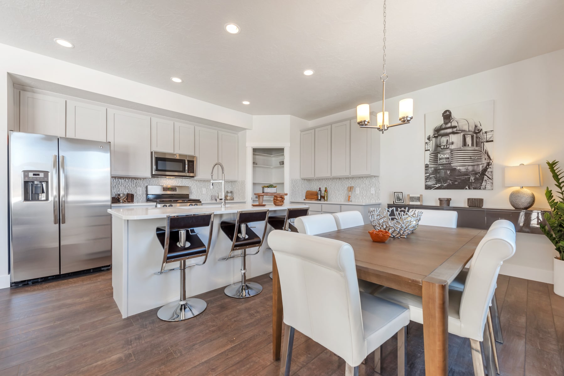 Kitchen and dining area of the del rio model from mcarthur homes