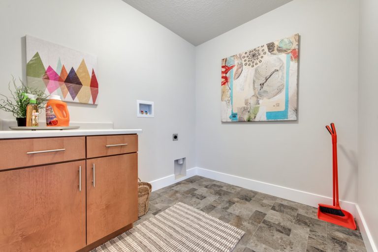 Laundry room in a McArthur home