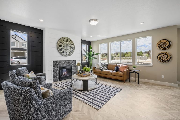 Gathering room in a new home from McArthur Homes.