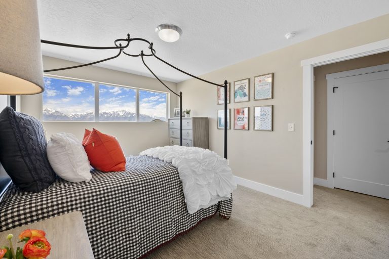 Bedroom in a new home from McArthur Homes.