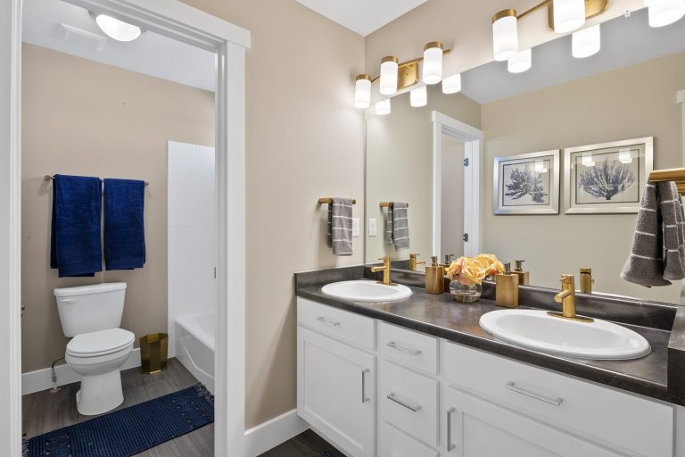 Bathroom in a new home from McArthur Homes.