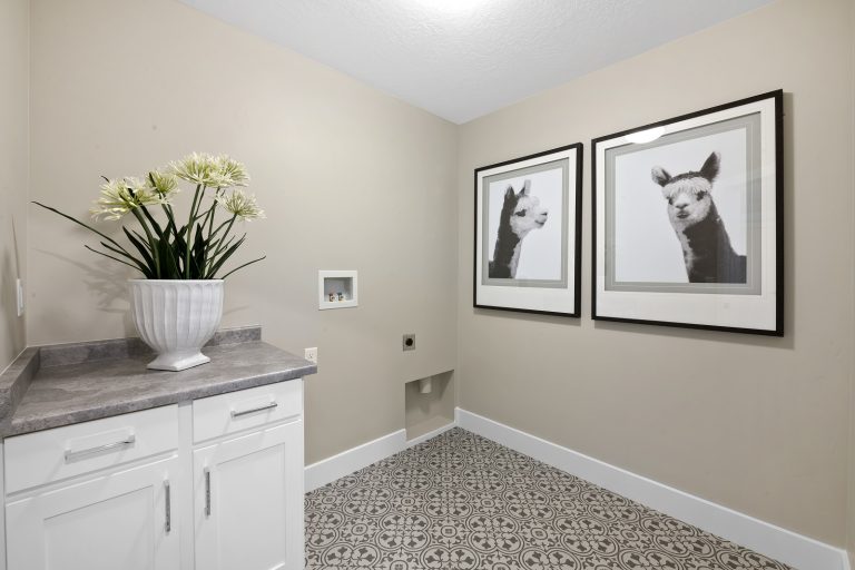 Laundry room in a new home from McArthur Homes.