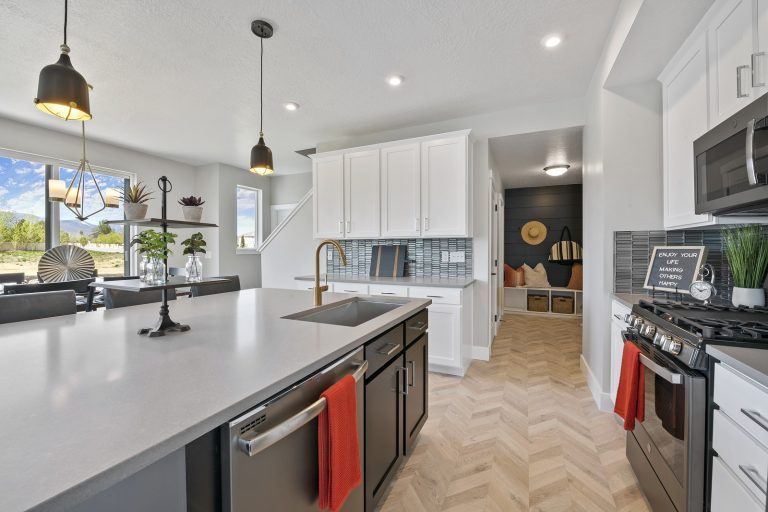 Kitchen in a new home from McArthur Homes.