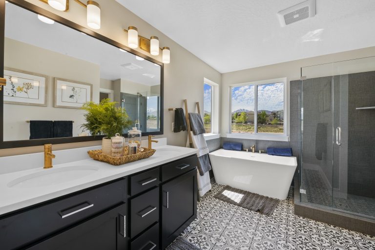 Bathroom in a new home from McArthur Homes.