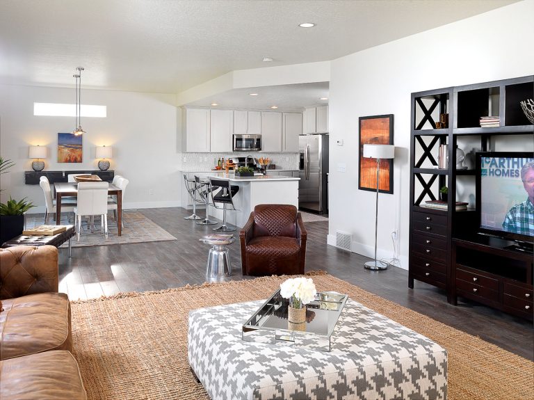 a completed and furnished home built by McArthur Homes