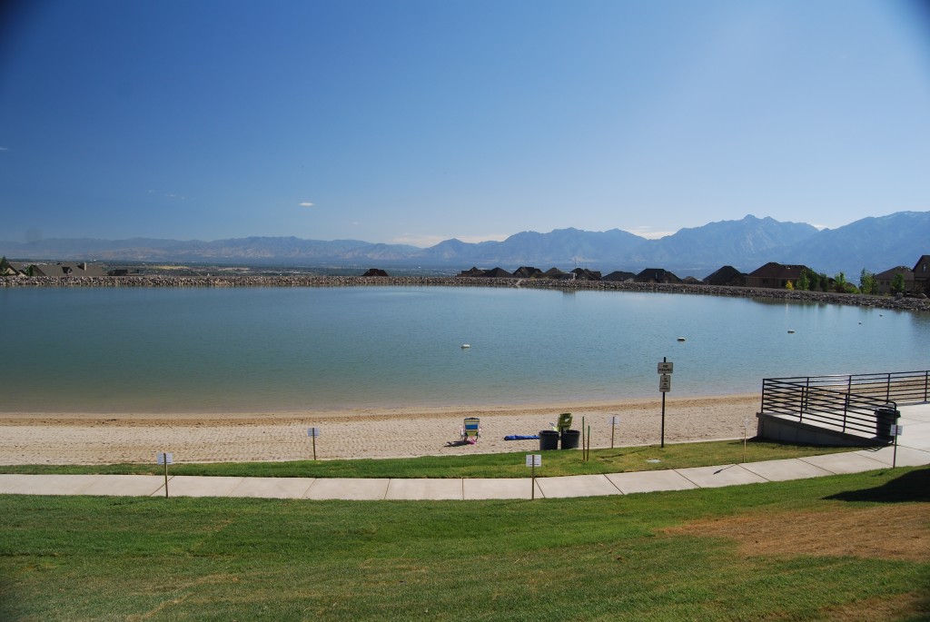 a reservoir in Herriman Utah