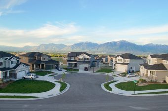 A suburban neighborhood in Utah