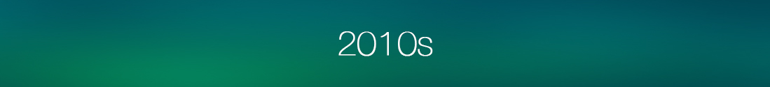 Green banner that reads 2010s