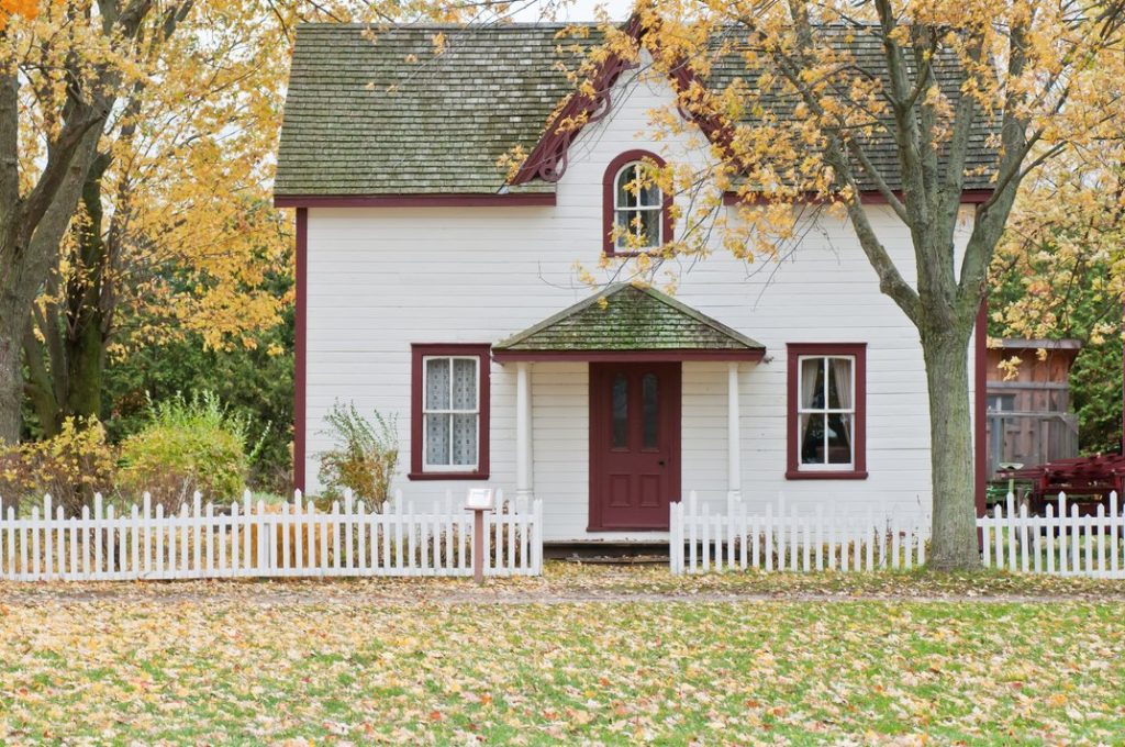 House in Suburban Neighborhood