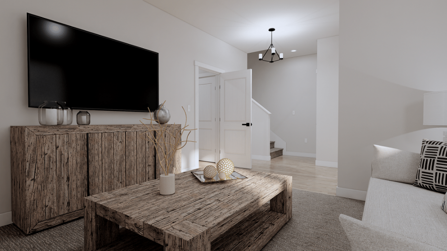 New home gathering room in Knox Floor Plan Design from McArthur Homes