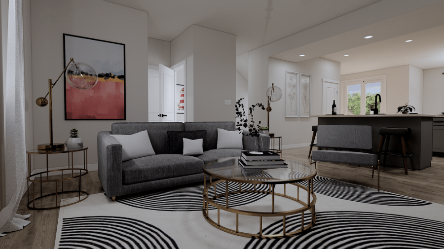 New Gathering room from McArthur Homes in the Knox Home Design