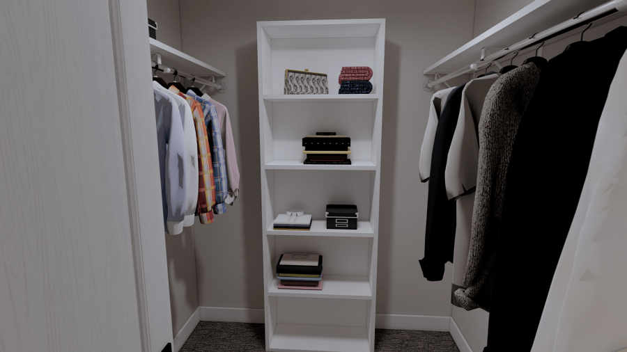 Knox Home Design Walk In Closet in Owners Suite