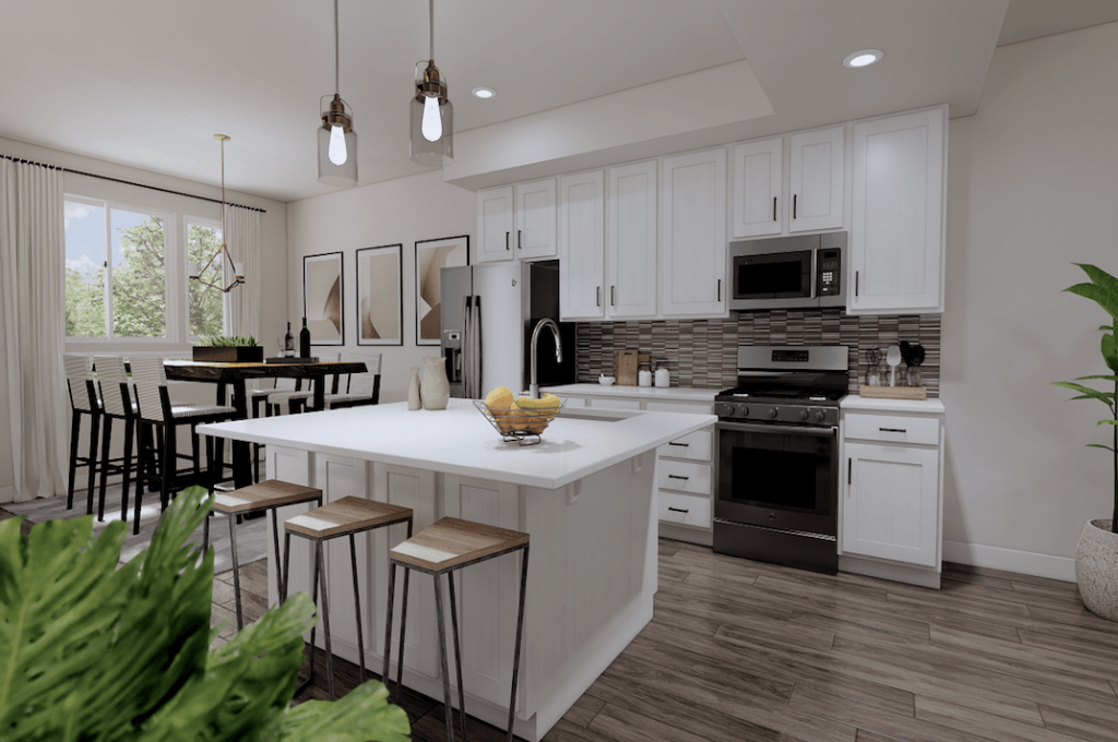Kitchen in a new home from McArthur Homes.