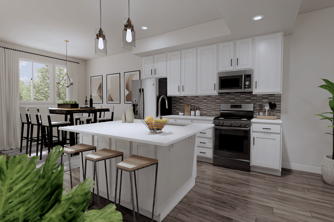 Kitchen in a new home from McArthur Homes.