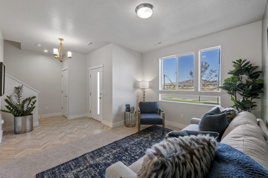 Living Room In A New Home In Rockwell Ranch