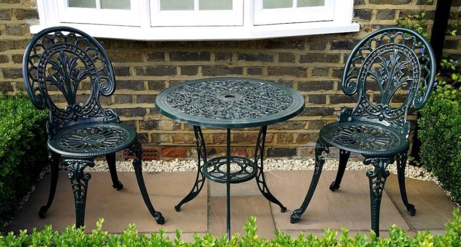 Table and Chairs on a Small Patio