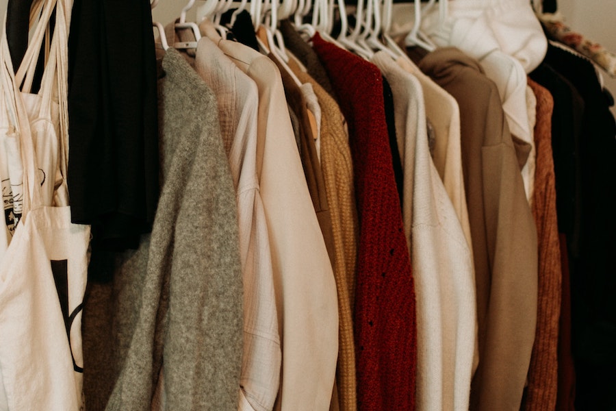 Clothes in a Closet To Get Rid of Closet Organization Hack