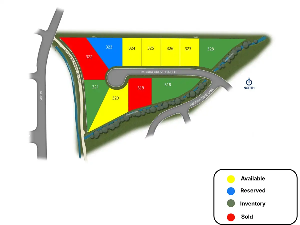 Site map of Pagoda Grove
